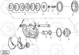 33912 Parking brake, brake cylinder L330C VOLVO BM VOLVO BM L330C SER NO - 60187, Volvo Construction Equipment