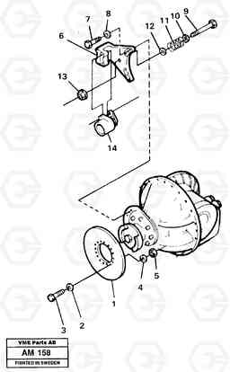 21586 Parking brake L330C VOLVO BM VOLVO BM L330C SER NO - 60187, Volvo Construction Equipment