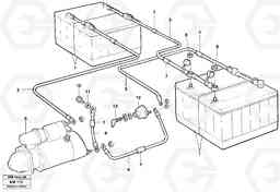 9022 Battery with assembling details L330C VOLVO BM VOLVO BM L330C SER NO - 60187, Volvo Construction Equipment