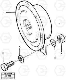 33063 Compressor horn L330C VOLVO BM VOLVO BM L330C SER NO - 60187, Volvo Construction Equipment