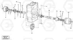 22363 Clutch shaft,2nd & 4th L330C VOLVO BM VOLVO BM L330C SER NO - 60187, Volvo Construction Equipment