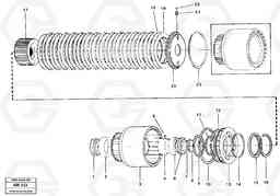 59782 Clutch drum, Third & fourth L330C VOLVO BM VOLVO BM L330C SER NO - 60187, Volvo Construction Equipment