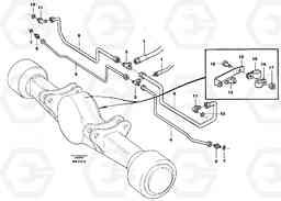 71608 Brake cooling system: front lines L330C VOLVO BM VOLVO BM L330C SER NO - 60187, Volvo Construction Equipment