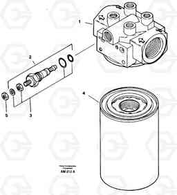 21583 Brake cooling system: filter L330C VOLVO BM VOLVO BM L330C SER NO - 60187, Volvo Construction Equipment