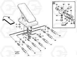 96597 Footbrake valve, mounting L330C VOLVO BM VOLVO BM L330C SER NO - 60187, Volvo Construction Equipment