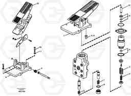 63355 Footbrake valve L330C VOLVO BM VOLVO BM L330C SER NO - 60187, Volvo Construction Equipment