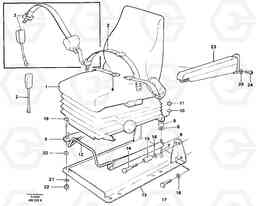 60760 Operator seat with fitting parts L330C VOLVO BM VOLVO BM L330C SER NO - 60187, Volvo Construction Equipment
