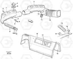 47155 Air ducts L330C VOLVO BM VOLVO BM L330C SER NO - 60187, Volvo Construction Equipment