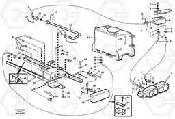 71610 Steering system. Lines, pump-flow amplif.-tank L330C VOLVO BM VOLVO BM L330C SER NO - 60187, Volvo Construction Equipment