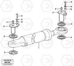 9550 Hydraulic cylinder, assembly L330C VOLVO BM VOLVO BM L330C SER NO - 60187, Volvo Construction Equipment