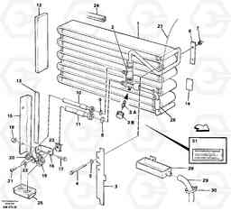 57770 Evaporator, assembly L330C VOLVO BM VOLVO BM L330C SER NO - 60187, Volvo Construction Equipment