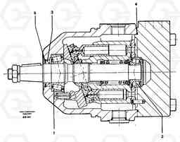 24858 Hydraulic motor L330C VOLVO BM VOLVO BM L330C SER NO - 60187, Volvo Construction Equipment