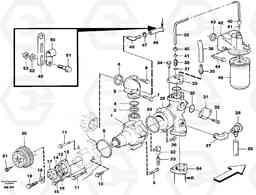 85909 Water pump with fitting parts L330C VOLVO BM VOLVO BM L330C SER NO - 60187, Volvo Construction Equipment