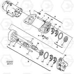 46268 Steering pump L330C VOLVO BM VOLVO BM L330C SER NO - 60187, Volvo Construction Equipment