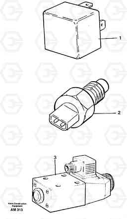 99282 Relays, sensors and solenoid valves Reference list L330C VOLVO BM VOLVO BM L330C SER NO - 60187, Volvo Construction Equipment