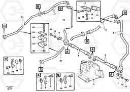 71843 Pressure lines, 3rd function L330C VOLVO BM VOLVO BM L330C SER NO - 60187, Volvo Construction Equipment