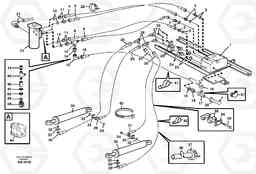 99634 Steering system. Lines, Control valve-cylinders L330C VOLVO BM VOLVO BM L330C SER NO - 60187, Volvo Construction Equipment