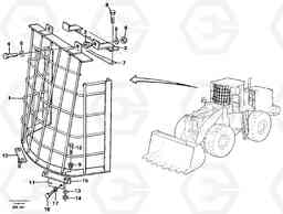 29100 Windshild guard for windshield. L330C VOLVO BM VOLVO BM L330C SER NO - 60187, Volvo Construction Equipment