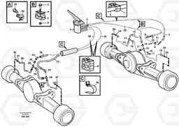 85935 Brake lines, footbrake valve - axles L330C VOLVO BM VOLVO BM L330C SER NO - 60187, Volvo Construction Equipment