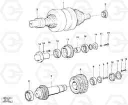 14568 Clutches,gears and shafts L90C VOLVO BM VOLVO BM L90C SER NO - 14304, Volvo Construction Equipment