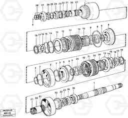 32146 Clutches 3:rd and 4:th speeds L90C VOLVO BM VOLVO BM L90C SER NO - 14304, Volvo Construction Equipment