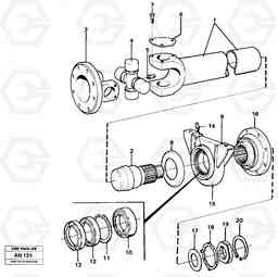 19684 Propeller shaft L90C VOLVO BM VOLVO BM L90C SER NO - 14304, Volvo Construction Equipment