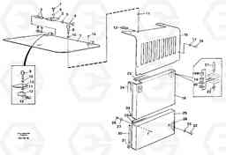 65882 Side hatches, front L90C VOLVO BM VOLVO BM L90C SER NO - 14304, Volvo Construction Equipment