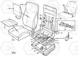 13267 Driver's seat. L90C VOLVO BM VOLVO BM L90C SER NO - 14304, Volvo Construction Equipment