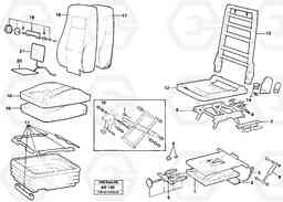 17263 Driver's seat. L90C VOLVO BM VOLVO BM L90C SER NO - 14304, Volvo Construction Equipment