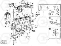 101003 Cylinder block L90C VOLVO BM VOLVO BM L90C SER NO - 14304, Volvo Construction Equipment