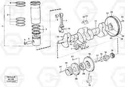 33024 Crankshaft and related parts L90C VOLVO BM VOLVO BM L90C SER NO - 14304, Volvo Construction Equipment