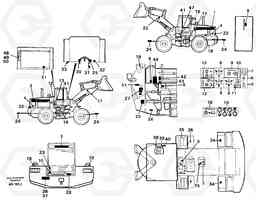 4554 Sign plates and decals L90C VOLVO BM VOLVO BM L90C SER NO - 14304, Volvo Construction Equipment