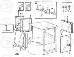 13263 Glass panes L90C VOLVO BM VOLVO BM L90C SER NO - 14304, Volvo Construction Equipment