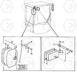 88807 Rear view mirror L90C VOLVO BM VOLVO BM L90C SER NO - 14304, Volvo Construction Equipment