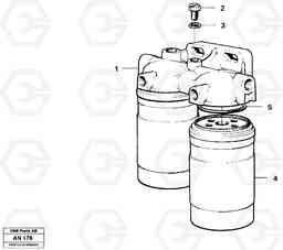 11980 Fuel filter L90C VOLVO BM VOLVO BM L90C SER NO - 14304, Volvo Construction Equipment