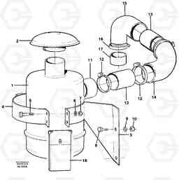 103186 Oil bath filter L90C VOLVO BM VOLVO BM L90C SER NO - 14304, Volvo Construction Equipment
