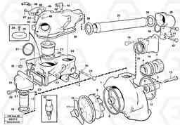 31142 Water pump, thermostat housing L90C VOLVO BM VOLVO BM L90C SER NO - 14304, Volvo Construction Equipment