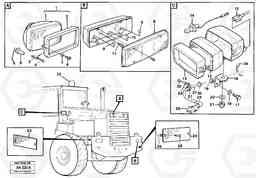 27873 Lighting, rear L90C VOLVO BM VOLVO BM L90C SER NO - 14304, Volvo Construction Equipment