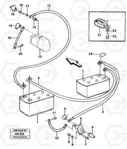 50876 Battery with assembling details L90C VOLVO BM VOLVO BM L90C SER NO - 14304, Volvo Construction Equipment