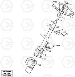 34781 Steering column assembly L90C VOLVO BM VOLVO BM L90C SER NO - 14304, Volvo Construction Equipment