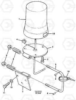 29912 Rotating beacon L90C VOLVO BM VOLVO BM L90C SER NO - 14304, Volvo Construction Equipment