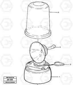 11879 Rotating beacon. L90C VOLVO BM VOLVO BM L90C SER NO - 14304, Volvo Construction Equipment