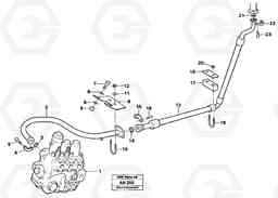 37859 Hydraulic system: Return line L90C VOLVO BM VOLVO BM L90C SER NO - 14304, Volvo Construction Equipment