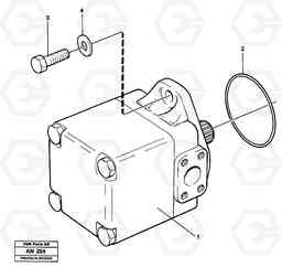 18556 Hydraulic - oil pump, Assembly L90C VOLVO BM VOLVO BM L90C SER NO - 14304, Volvo Construction Equipment