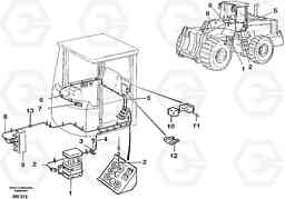 35809 Cable harness for central lubrication. L90C VOLVO BM VOLVO BM L90C SER NO - 14304, Volvo Construction Equipment