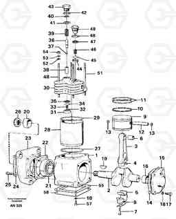 60599 Air compressor L90C VOLVO BM VOLVO BM L90C SER NO - 14304, Volvo Construction Equipment