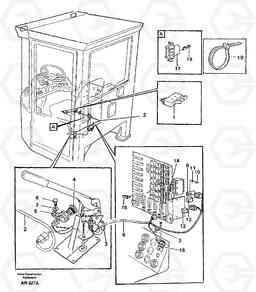 35814 Parking brake alarm, L90C VOLVO BM VOLVO BM L90C SER NO - 14304, Volvo Construction Equipment