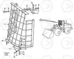 62675 Windshild guard for windshield. L90C VOLVO BM VOLVO BM L90C SER NO - 14304, Volvo Construction Equipment