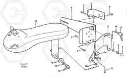 17265 Cdc-steering, armrest, mounting. L90C VOLVO BM VOLVO BM L90C SER NO - 14304, Volvo Construction Equipment