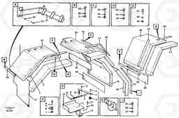 84305 Swing out rear mudguard L90C VOLVO BM VOLVO BM L90C SER NO - 14304, Volvo Construction Equipment